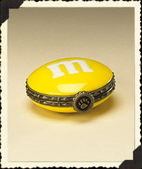 Yellow M&M'SÂ® Hinged Box - Boyd's Resin