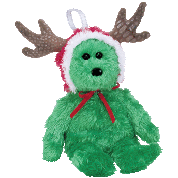 2002 Holiday Teddy (Green) - Jingle Beanies